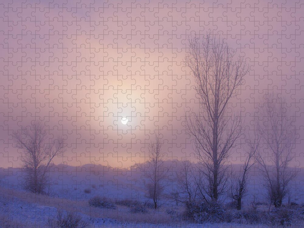 Fog Jigsaw Puzzle featuring the photograph Burning Through by Darren White