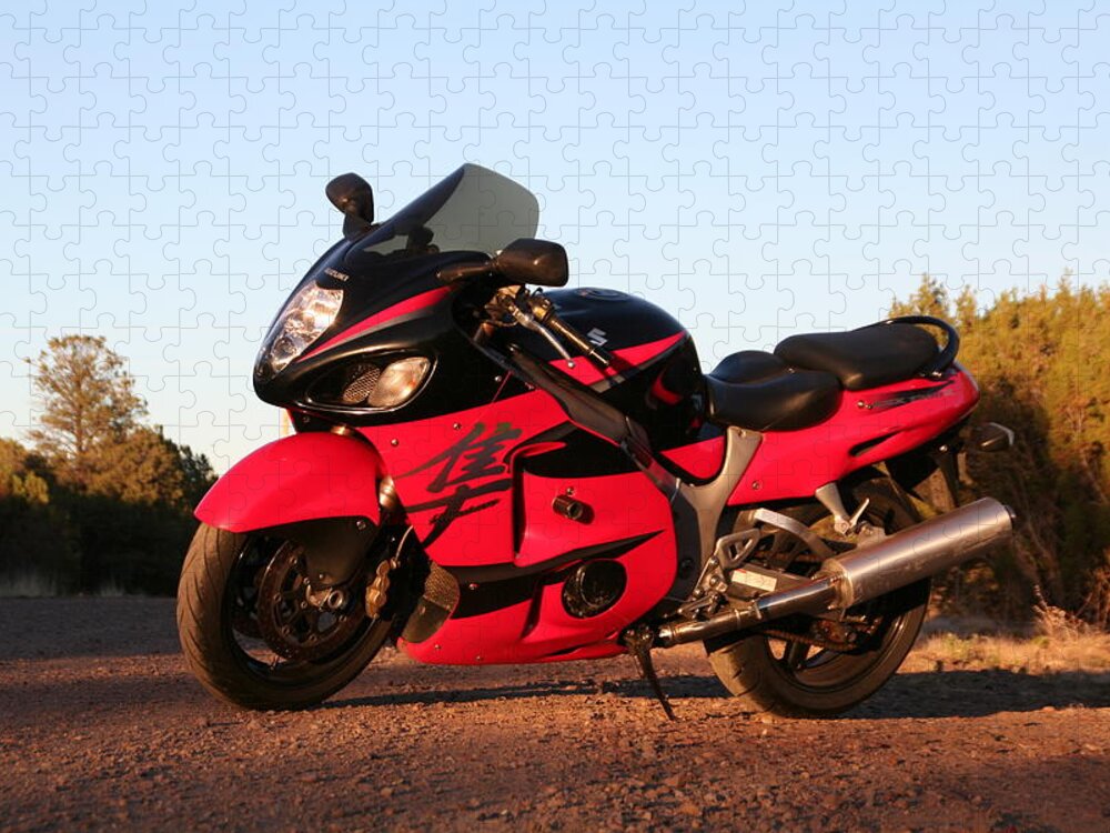 Motorcycle Jigsaw Puzzle featuring the photograph Busa by David S Reynolds