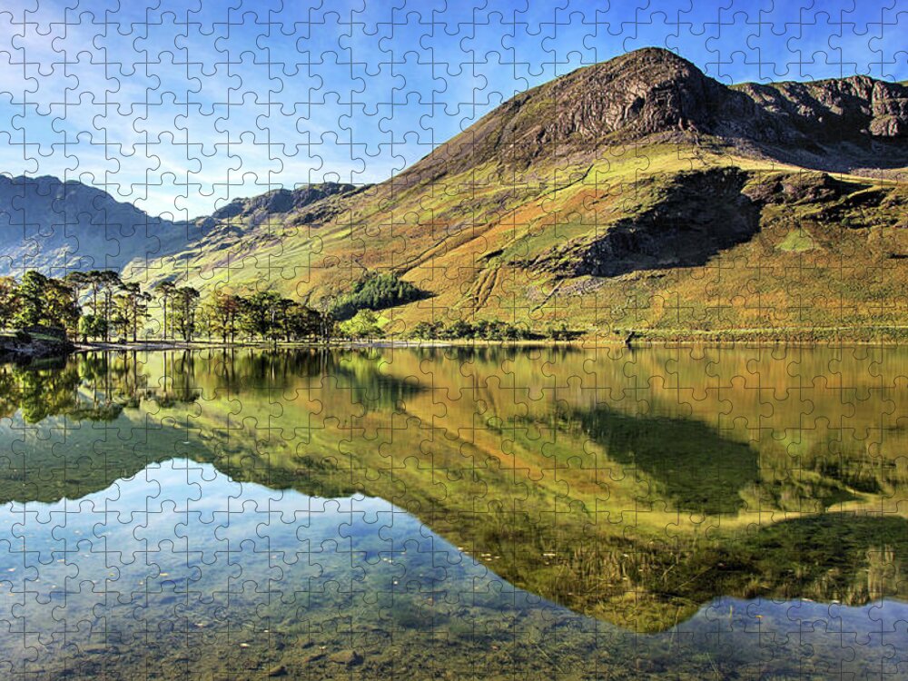 Scenics Jigsaw Puzzle featuring the photograph Buttermere Reflections by Paul Bullen