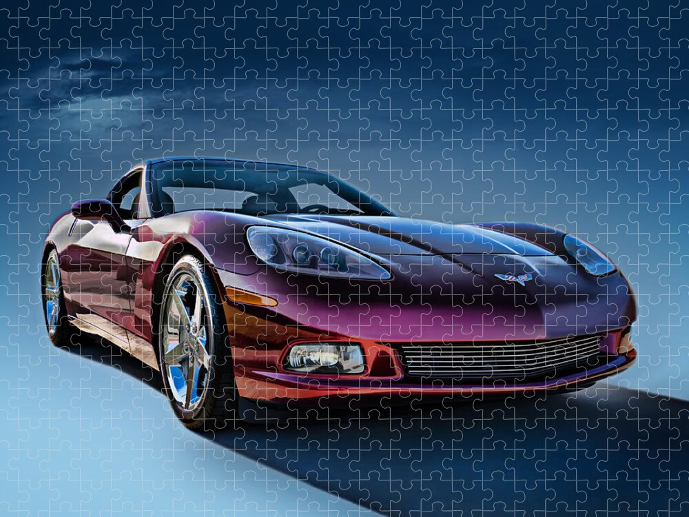 Chevrolet Jigsaw Puzzle featuring the digital art C6 Corvette by Douglas Pittman