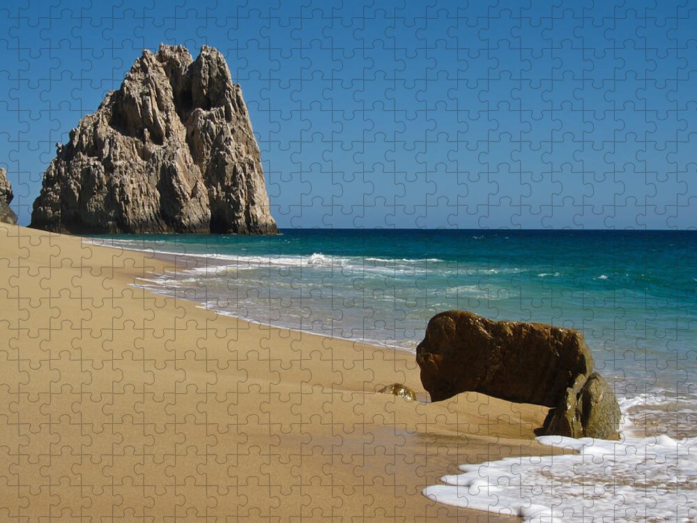 Los Cabos Jigsaw Puzzle featuring the photograph Cabo San Lucas Beach 1 by Shane Kelly