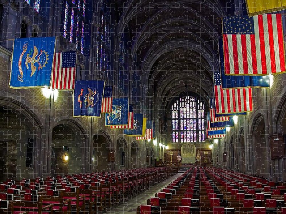 Cadet Chapel Jigsaw Puzzle featuring the photograph Cadet Chapel at West Point by Stuart Litoff