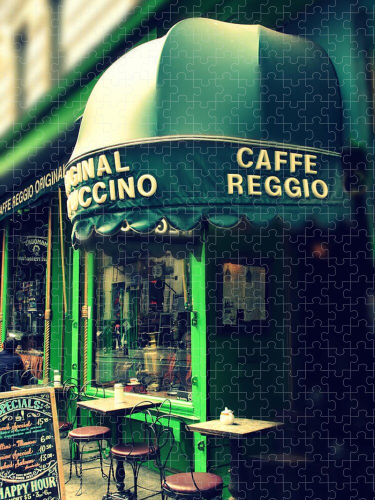 Cafe Jigsaw Puzzle featuring the photograph Caffe Reggio by Jessica Jenney