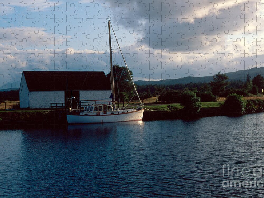 Loch Ness Jigsaw Puzzle featuring the photograph Caledonian canal by Riccardo Mottola