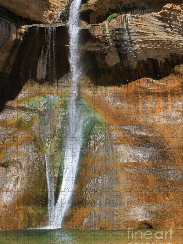 Utah Jigsaw Puzzle featuring the photograph Calf Creek Falls 2 by Tonya Hance