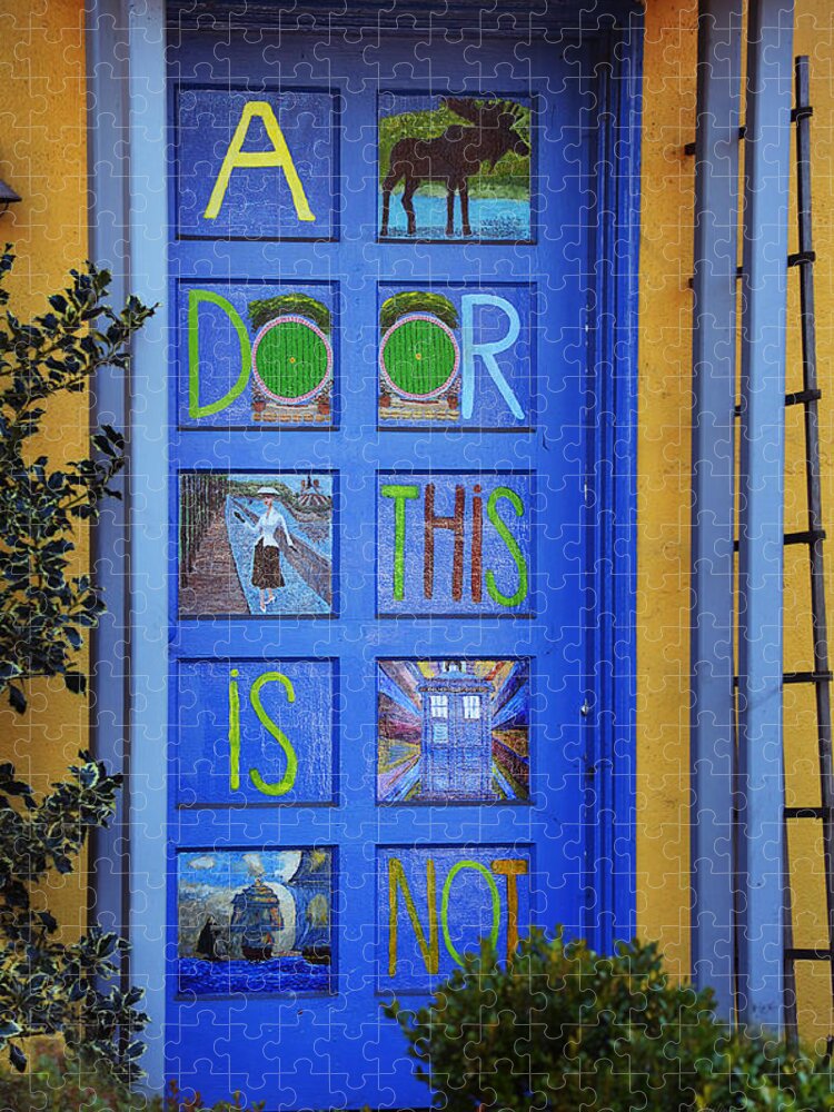 Painted Door Jigsaw Puzzle featuring the photograph California Door Collection 3 by Xueling Zou