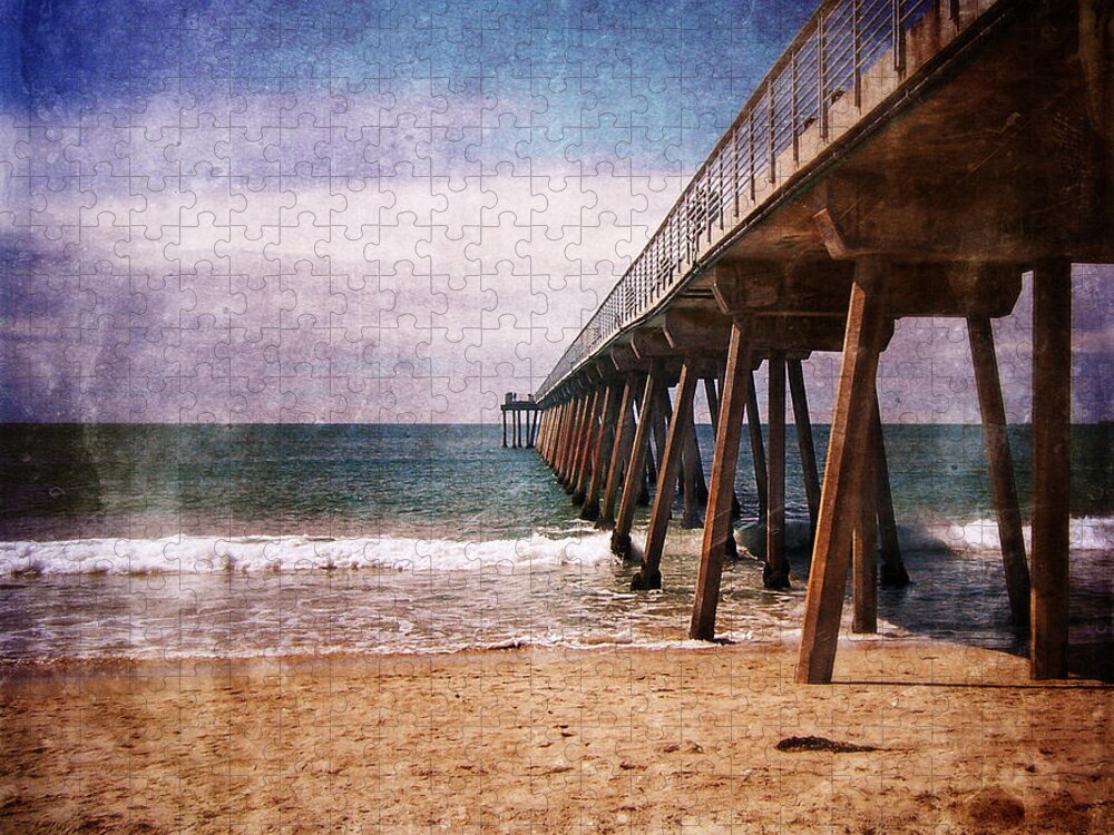 California Jigsaw Puzzle featuring the photograph California Pacific Ocean Pier by Phil Perkins