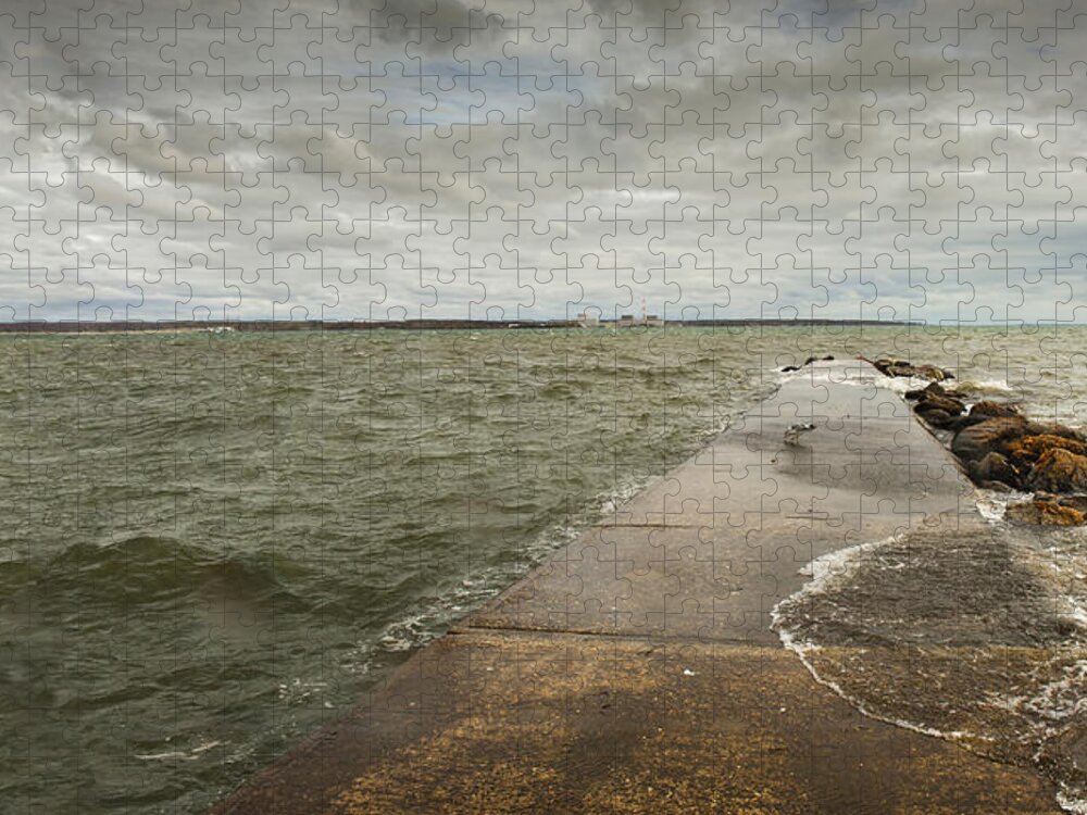 Beach Jigsaw Puzzle featuring the photograph Calm Before the Storm by Marianne Campolongo