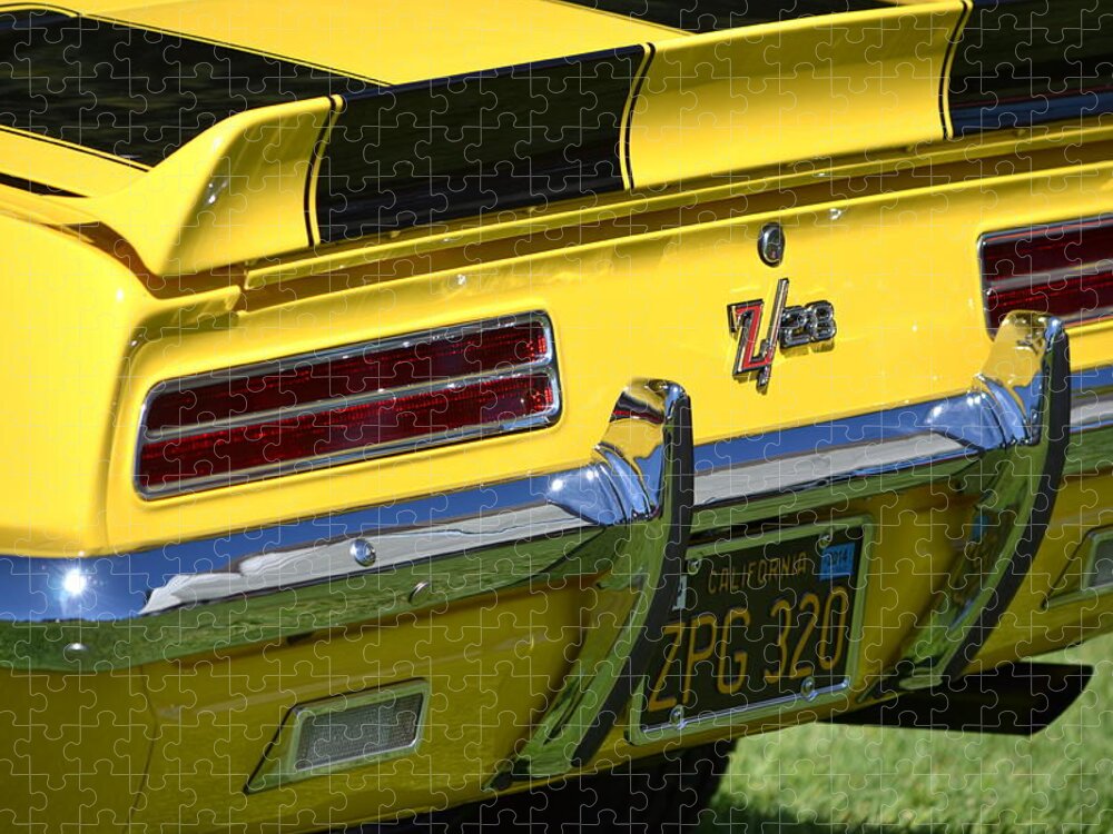 Yellow Jigsaw Puzzle featuring the photograph Camaro by Dean Ferreira