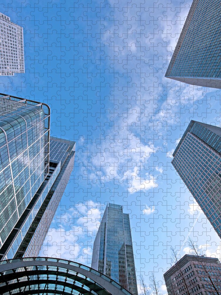 Financial Building Jigsaw Puzzle featuring the photograph Canary Wharf by Majaiva