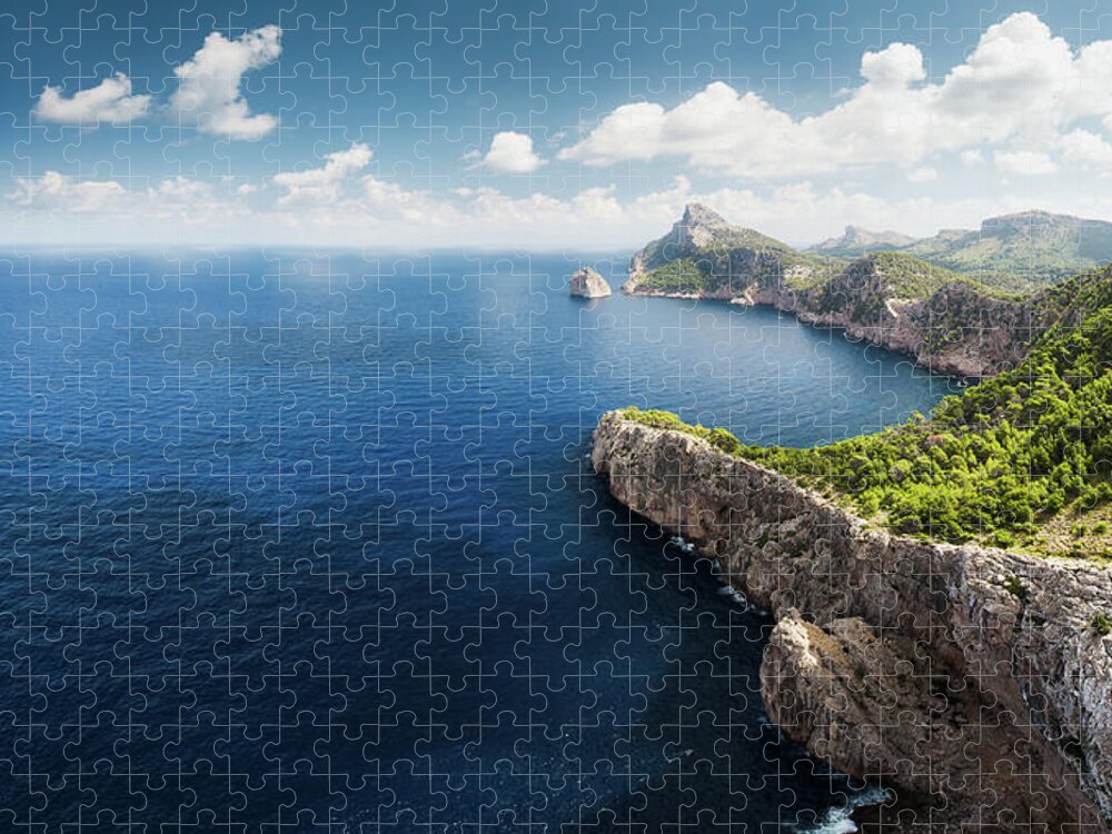 Tranquility Jigsaw Puzzle featuring the photograph Cap Formentor Mallorca by Photo By Steffen Egly