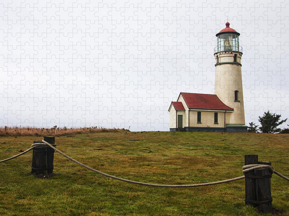 Oregon Jigsaw Puzzle featuring the photograph Cape Blanco Lighthouse by Mark Kiver