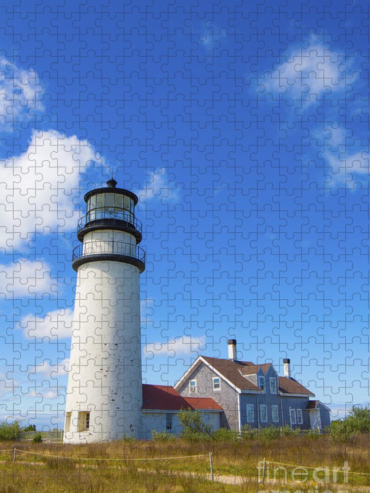 Lighhouse Jigsaw Puzzle featuring the photograph Cape Cod Lighthouse by Diane Diederich