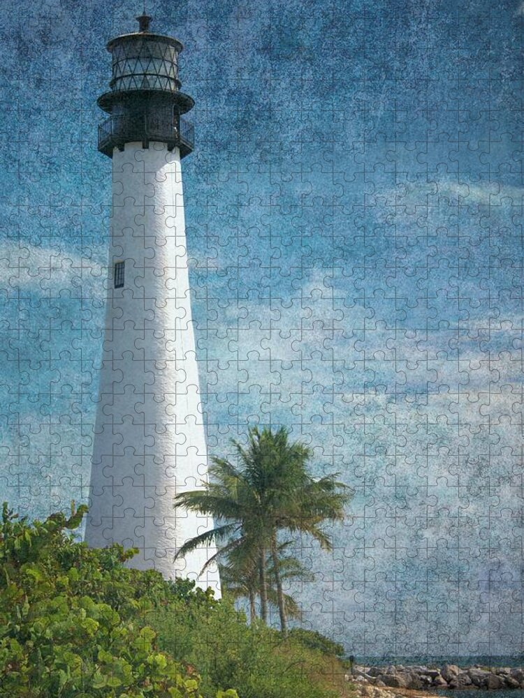 Beacon Jigsaw Puzzle featuring the photograph Cape Florida Lighthouse 2 by Rudy Umans