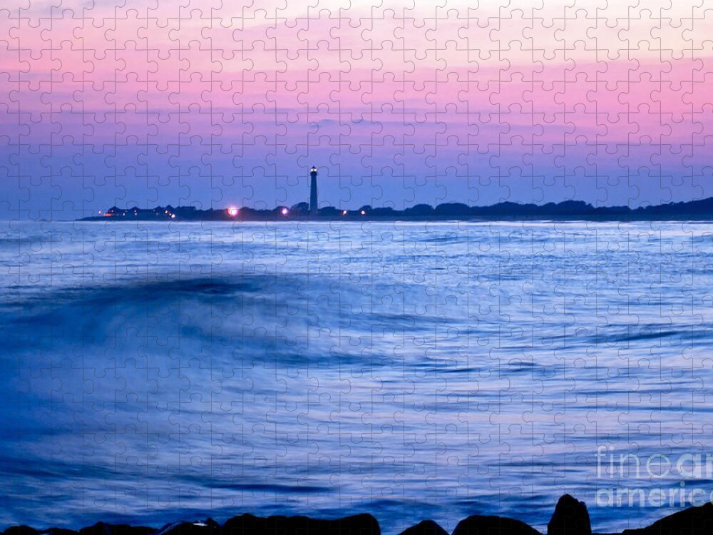 Sea Jigsaw Puzzle featuring the photograph Cape May Seascape by Anthony Sacco