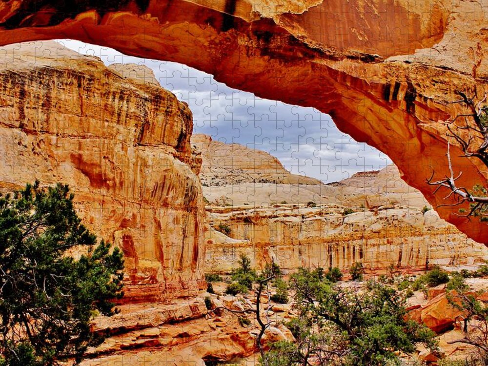 Capitol Reef Jigsaw Puzzle featuring the photograph Capitol Archway by Benjamin Yeager