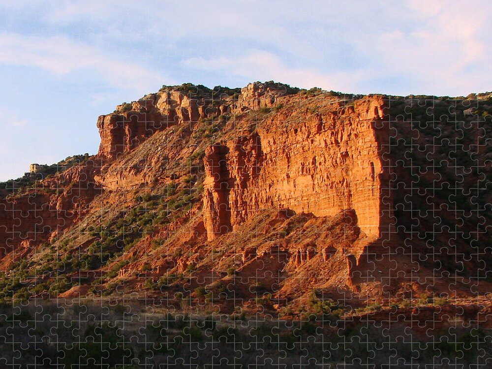 Nature Jigsaw Puzzle featuring the photograph Caprock Canyon by Linda Cox