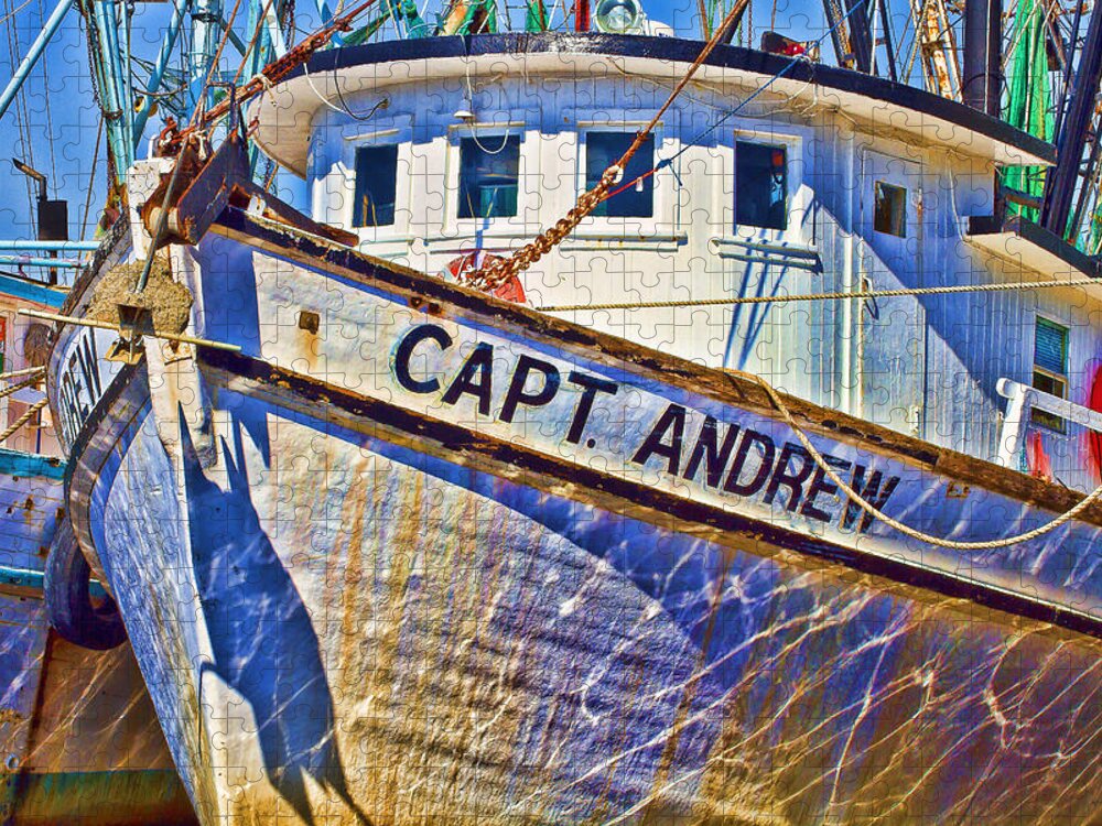 Georgetown Jigsaw Puzzle featuring the photograph Capt Andrew Shrimper by Bill Barber
