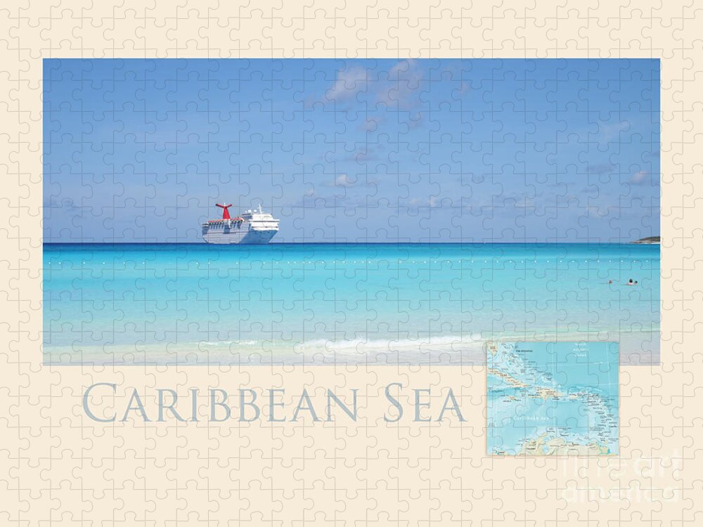 Caribbean Jigsaw Puzzle featuring the photograph Caribbean Sea by Hermes Fine Art