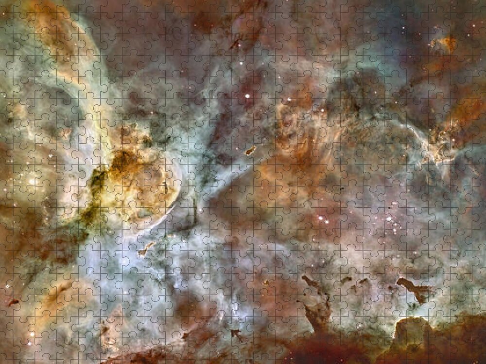 Carinae Nebula Jigsaw Puzzle featuring the photograph Carinae Nebula by Sebastian Musial