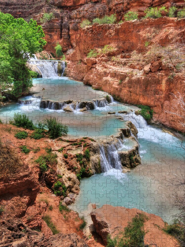 Waterfall Jigsaw Puzzle featuring the photograph Cascades of Beaver Falls by Lori Deiter