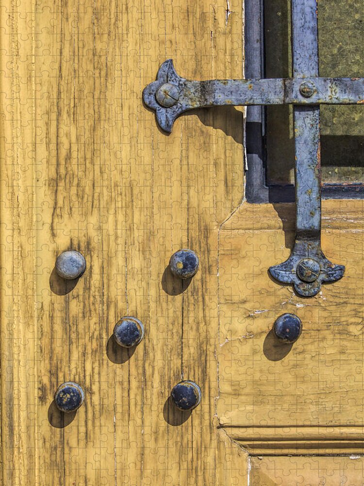 Castle Door Jigsaw Puzzle featuring the photograph Castle Door by David Letts