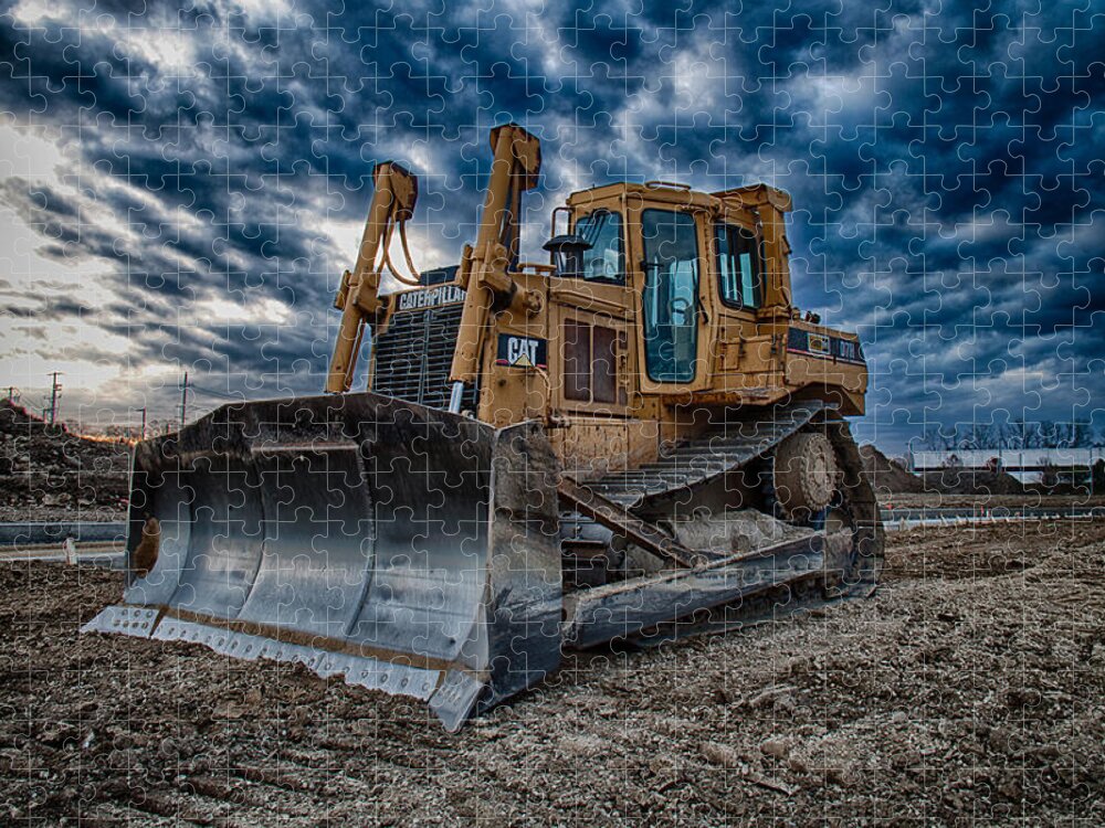 Bulldozer Jigsaw Puzzle featuring the photograph Cat Bulldozer by Mike Burgquist