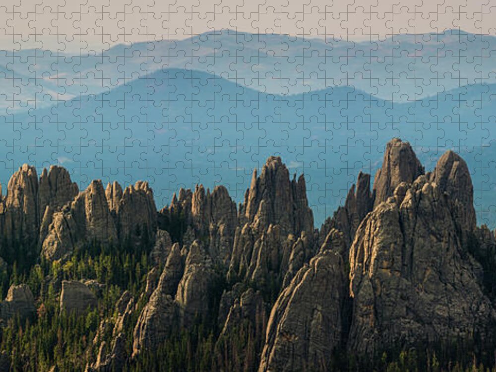 Scenics Jigsaw Puzzle featuring the photograph Cathedral Spires by Daniel J Barr