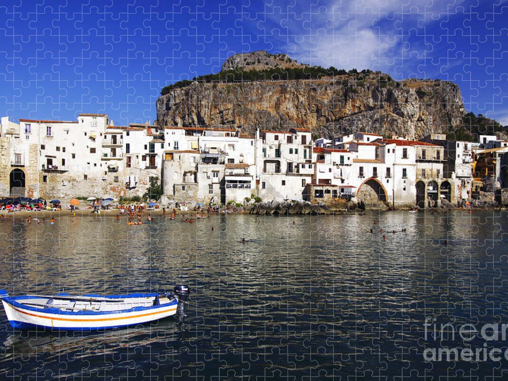 Sicily Jigsaw Puzzle featuring the photograph Cefalu - Sicily by Stefano Senise