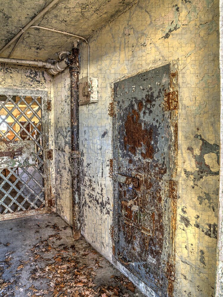 Doors Jigsaw Puzzle featuring the photograph Chain Gang-2 by Charles Hite