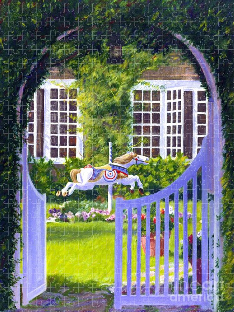 Nantucket Jigsaw Puzzle featuring the painting Chanticleer by Candace Lovely