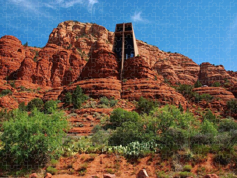 Chapel Jigsaw Puzzle featuring the photograph Chapel of the Holy Cross by Dany Lison