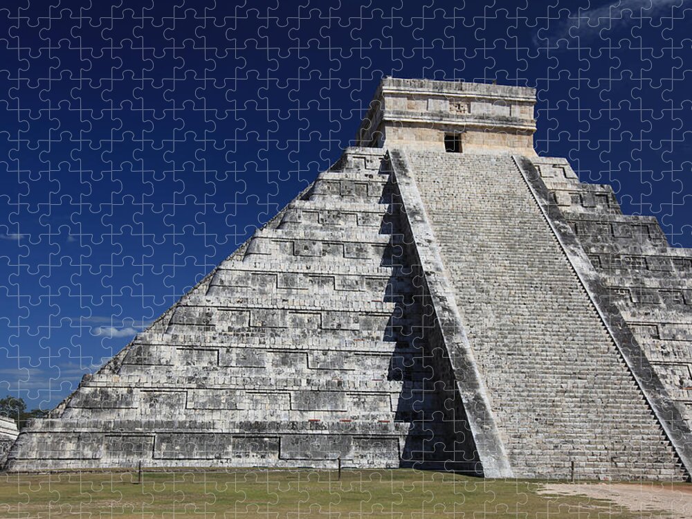 Architecture Jigsaw Puzzle featuring the photograph Chichen Itza Mayan Ruins Yucatan Peninsula Mexico by Wayne Moran