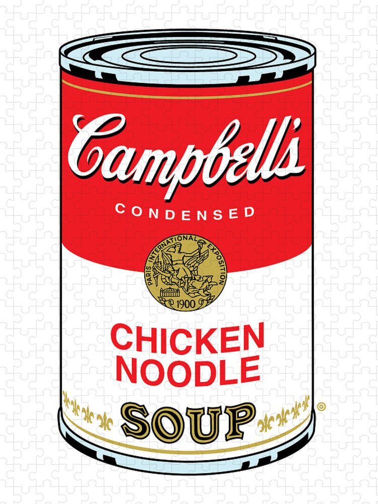 Digital Jigsaw Puzzle featuring the painting Chicken Noodle Soup by Gary Grayson