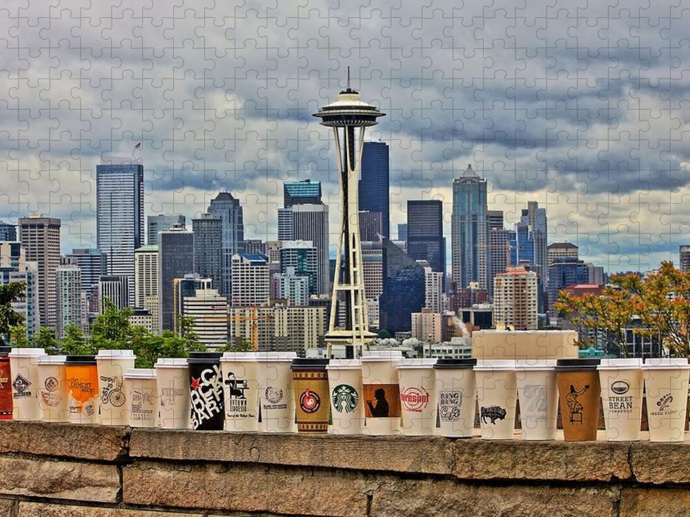 Seattle Jigsaw Puzzle featuring the photograph Choose Your Brew by Benjamin Yeager