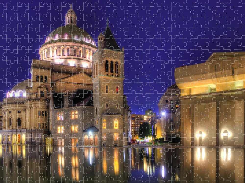 Boston Jigsaw Puzzle featuring the photograph Christian Science Center Mother Church by Joann Vitali