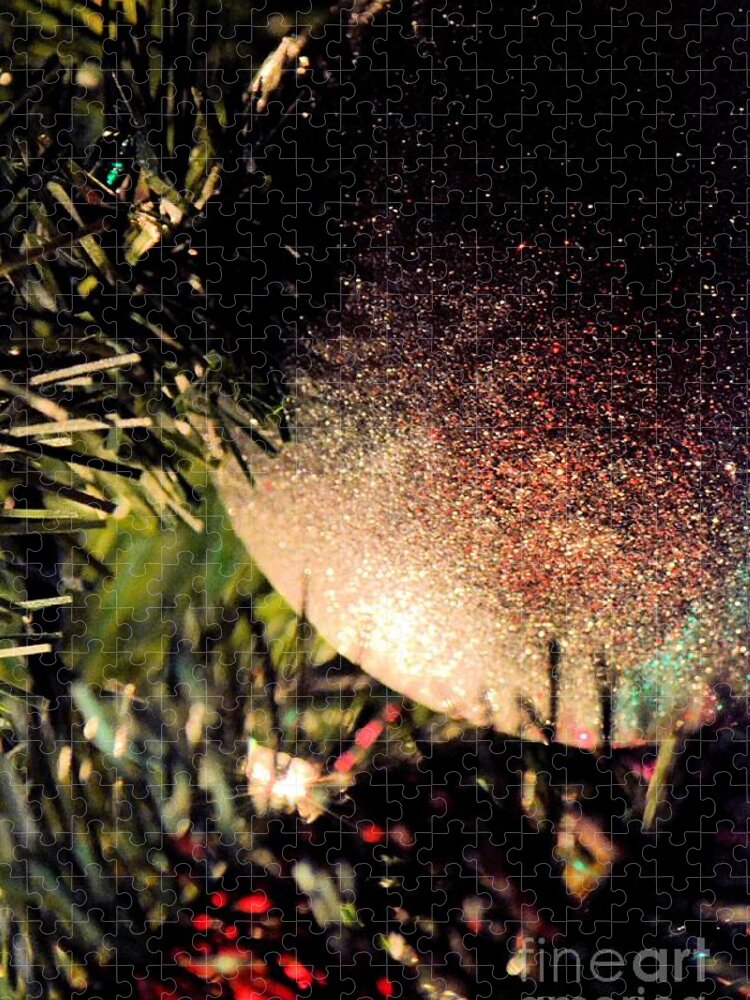 Christmas Glitter Jigsaw Puzzle featuring the photograph Christmas Glitter by Maria Urso