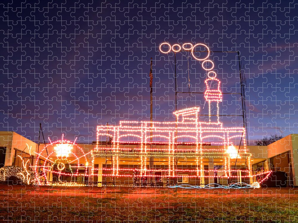 Cayce Jigsaw Puzzle featuring the photograph Christmas in Cayce-4 by Charles Hite