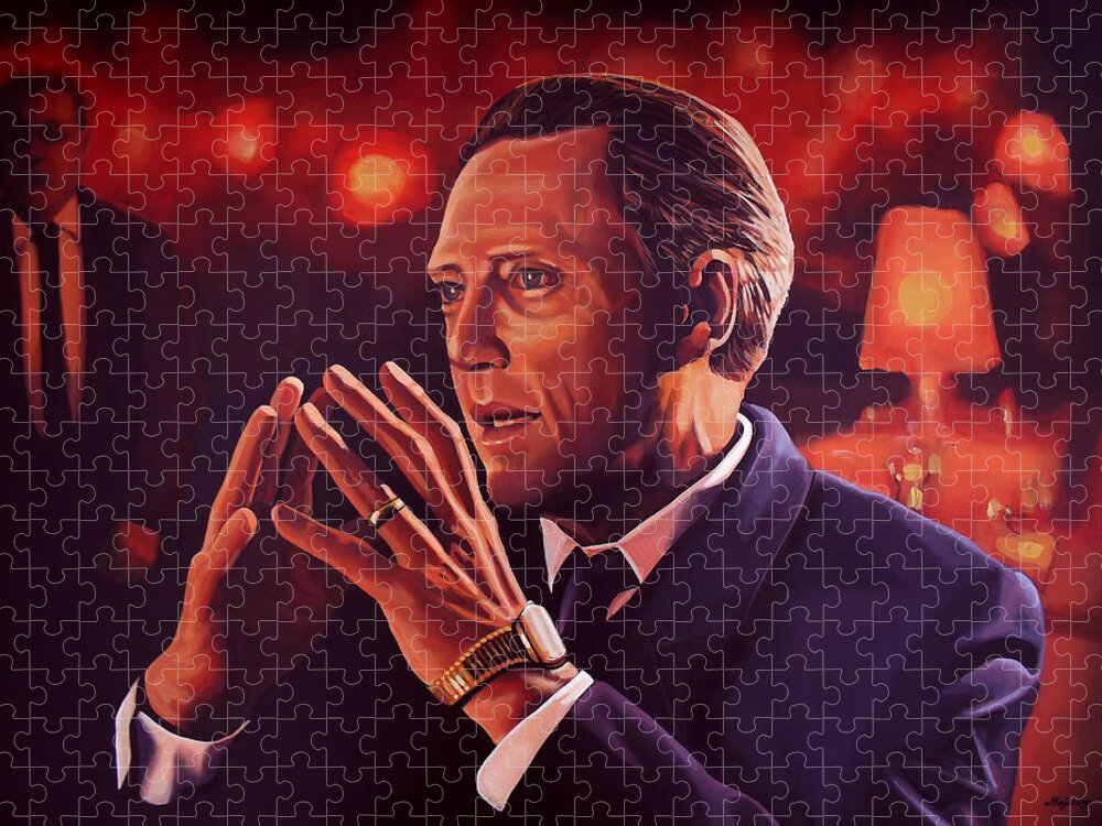 Christopher Walken Jigsaw Puzzle featuring the painting Christopher Walken Painting by Paul Meijering