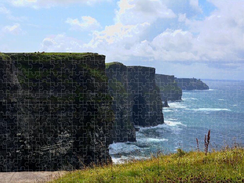 Cliffs Of Moher Jigsaw Puzzle featuring the photograph Cliffs of Moher by Keith Stokes