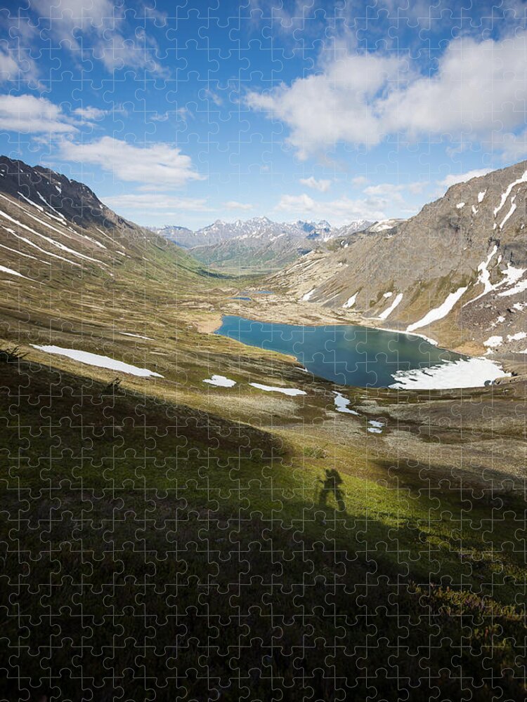 Landscape Jigsaw Puzzle featuring the photograph Climbing from Indian by Tim Newton