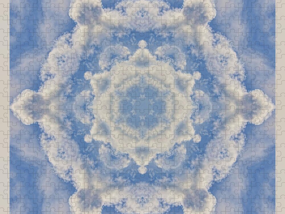 Clouds Jigsaw Puzzle featuring the photograph Clouds Mandala by Beth Sawickie