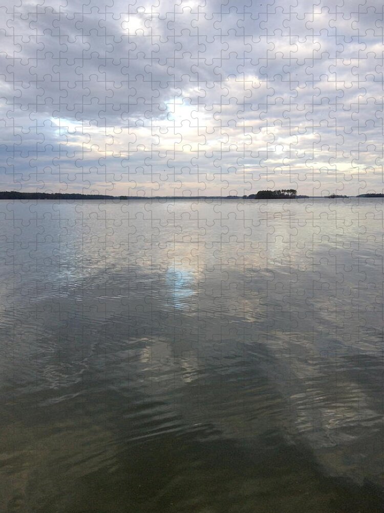 Lake Jigsaw Puzzle featuring the photograph Cloudy Reflection by M West