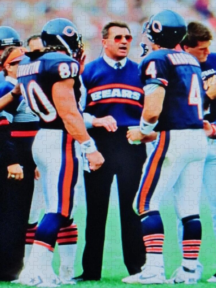 Coach Mike Ditka and the Chicago Bears Jigsaw Puzzle by Donna Wilson -  Pixels
