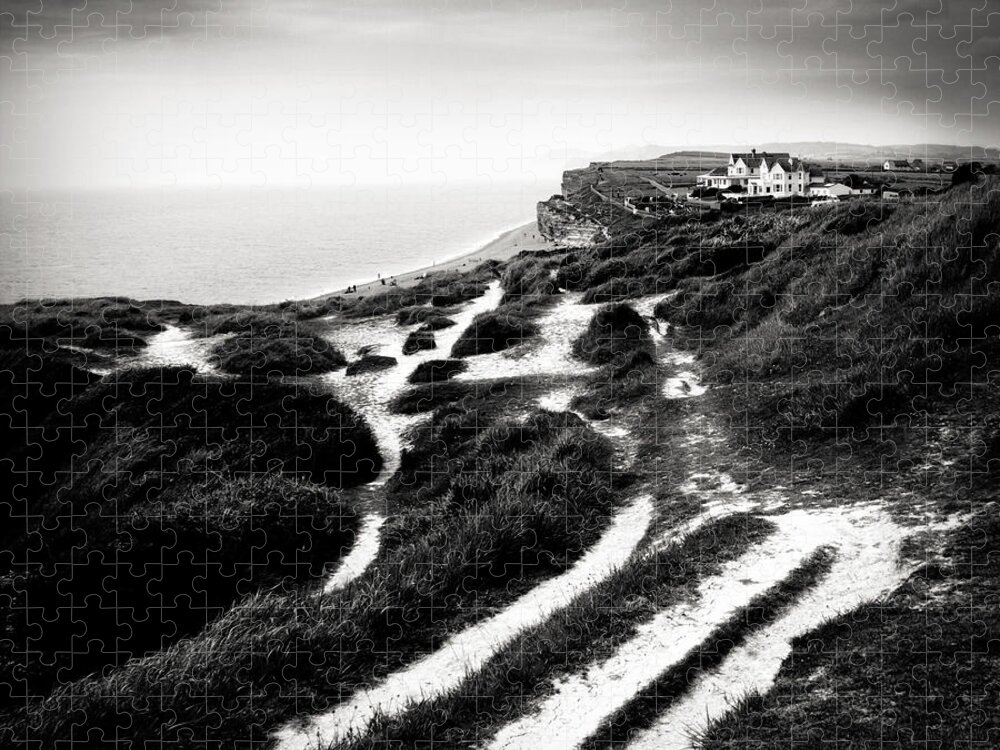 Burton Bradstock Jigsaw Puzzle featuring the photograph Coastal Path by Dorit Fuhg