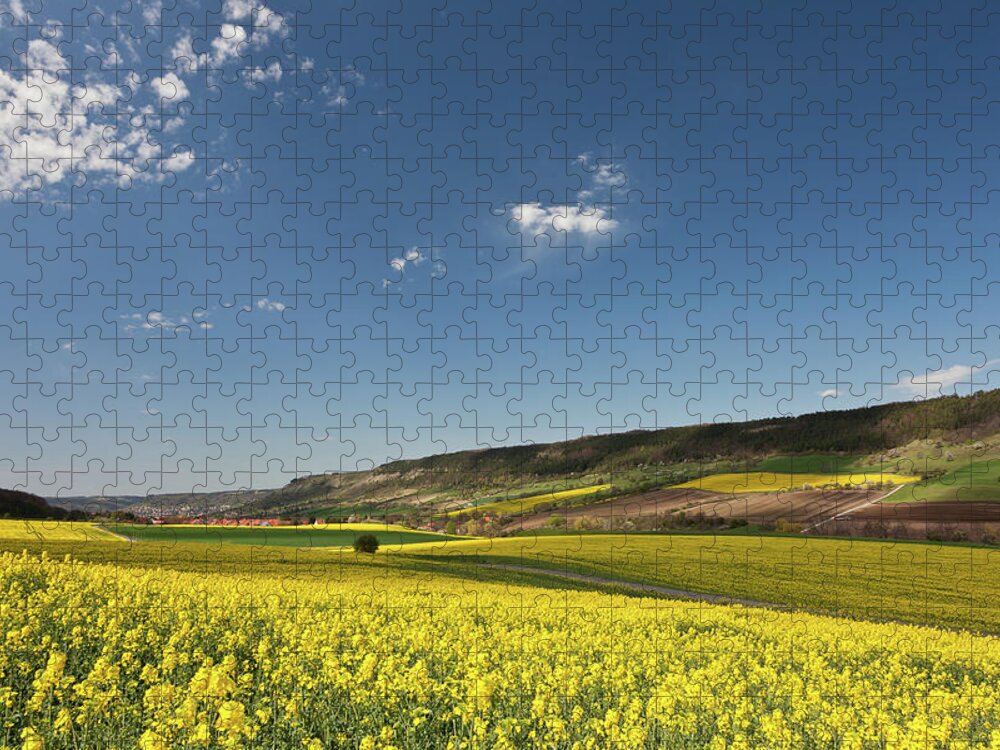 Scenics Jigsaw Puzzle featuring the photograph Colorful Landscape by Rainer Pfingst
