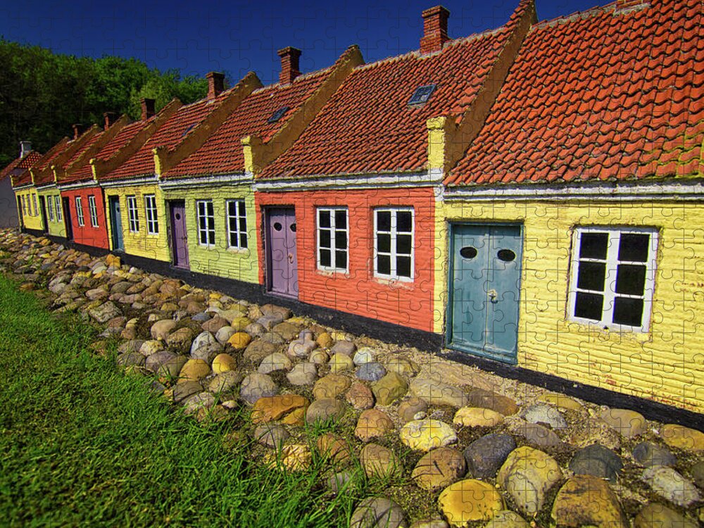 Tranquility Jigsaw Puzzle featuring the photograph Coloured Houses by By Kim Schandorff