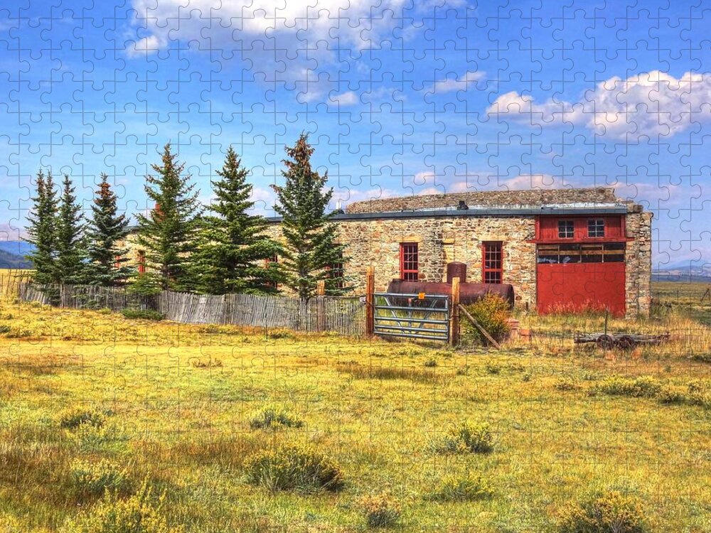 Denver Jigsaw Puzzle featuring the photograph Como Roundhouse by Lanita Williams