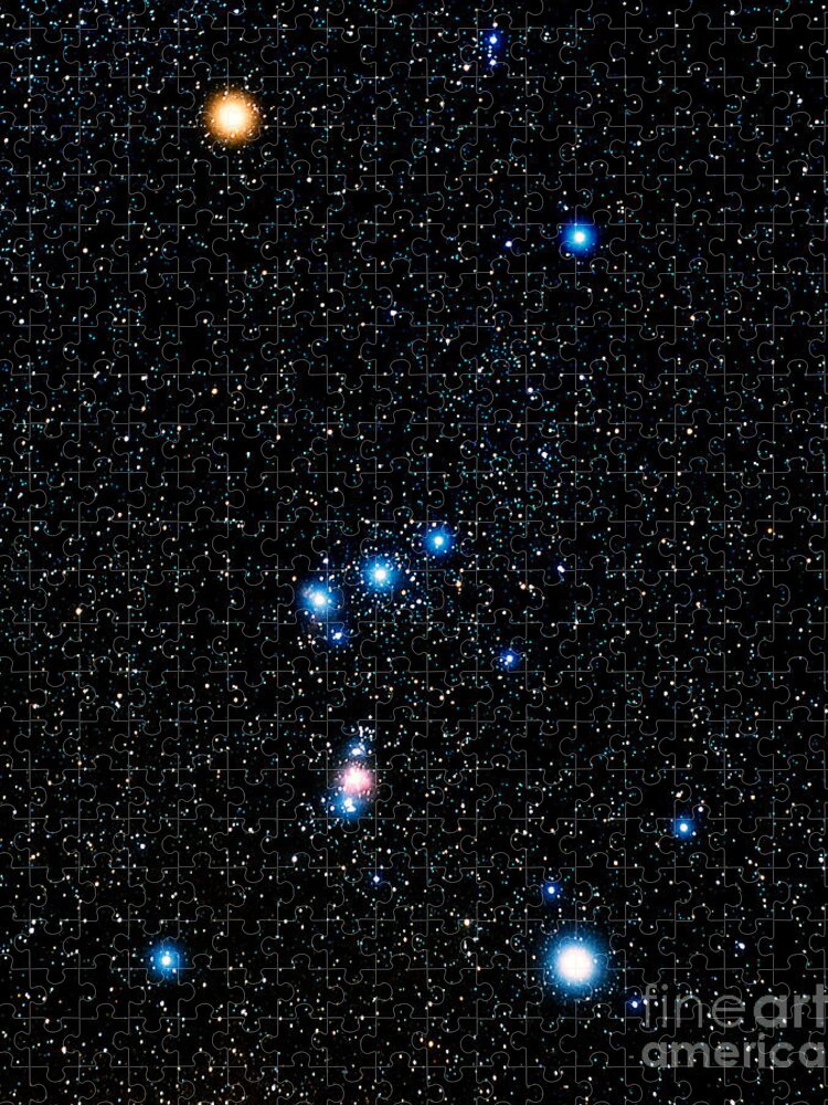Blue Supergiant Jigsaw Puzzle featuring the photograph Constellation Of Orion by John Chumack