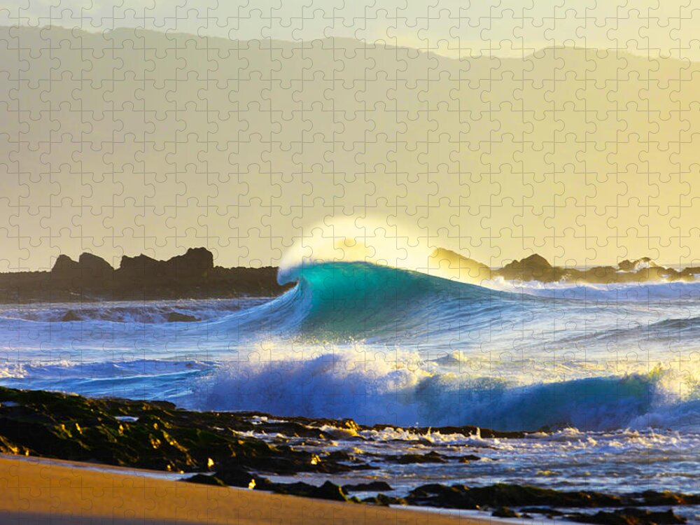 Big Wave Jigsaw Puzzle featuring the photograph Cool Curl by Sean Davey